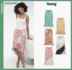 6343 NL LO RISER CONTOUR SKIRT FLOUNCE OR NOT PATTERN 8-18
